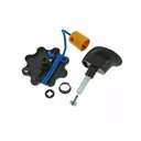 HORMANN KNOP/KRUK SET VOOR GARAGEDEUR ZWART