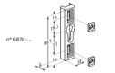 SOBINCO 6871 SLUITPLAAT VOOR PADDENSTOELNOK - REEKS PENTA-LOCK
