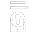 INTERSTEEL ROZET Ø49x7mm PER PAAR