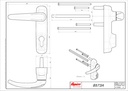 FAPIM OLTRE: 8573A BUITENMODULE MET KRUK EN CILINDERVOORZIENING