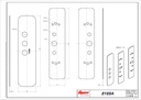 FAPIM 8169A KIT MET PLAATJES TER VERVANGING VAN EEN PANIEK-UITGANG BESLAG DOOR OLTRE BAR