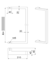 U90°K 01 ⧄ 30/30 ALUMINIUM DEURGREEP - stuk