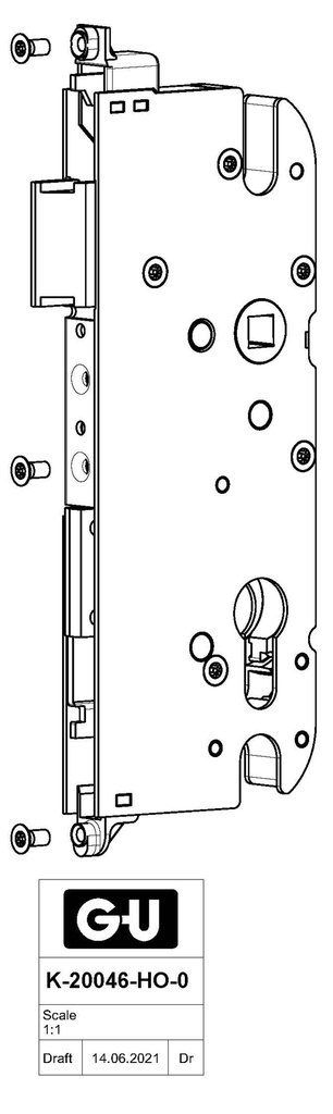 GU-SECURY XDZ HOOFDSLOTKAST AS 72MM LOS