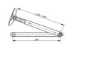 GU SCHAAR- OF GLIJARM VOOR DEURPOMP OTS 210 / 430