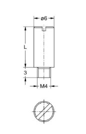 JUNIE 1340 VERGRENDEL PIN M4