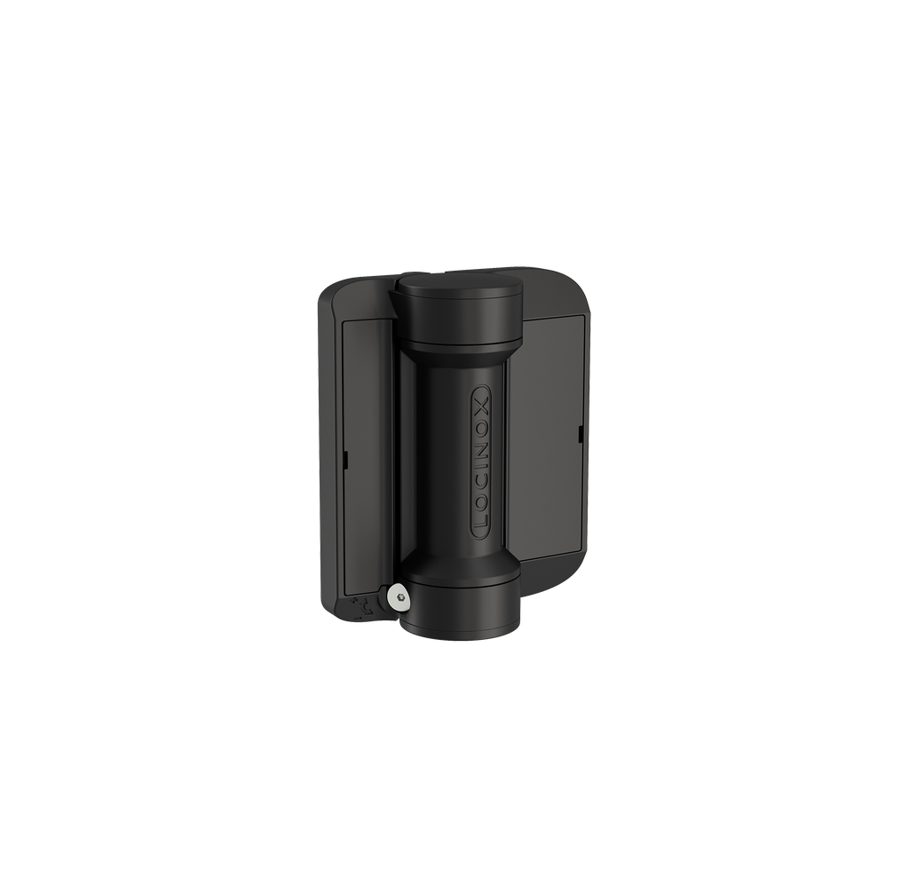 [P00008185] LOCINOX SERVAL 180° FEDERSCHARNIER, MONTIERT MIT SELBSTBOHRENDEN SCHRAUBEN (Quadratisch)