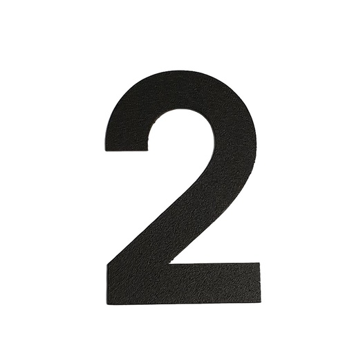 [FUJI-50-ZWART-2] FUJI HUISNUMMER & -LETTER (50, Zwart, 2)