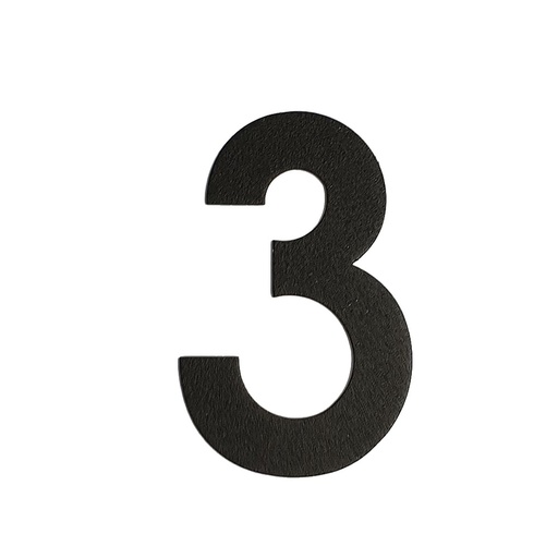 [FUJI-50-ZWART-3] FUJI HUISNUMMER & -LETTER (50, Schwarz, 3)