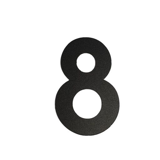 [FUJI-50-ZWART-8] FUJI HUISNUMMER & -LETTER (50, Schwarz, 8)