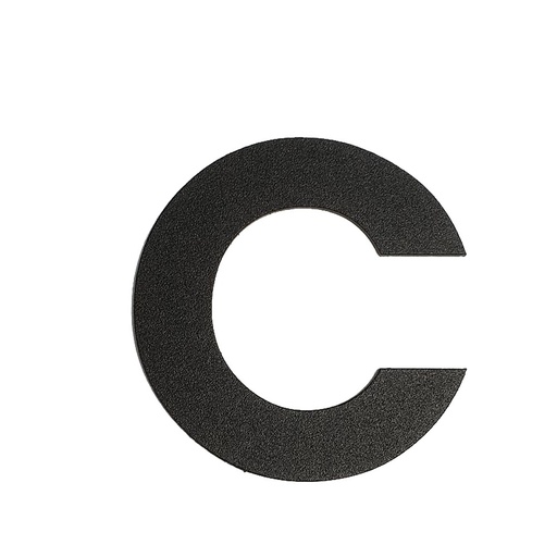 [FUJI-50-ZWART-C] FUJI HUISNUMMER & -LETTER (50, Schwarz, C)