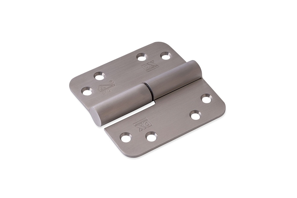 [6937.133.8989] DULIMEX KOGELSTIFTPAUMELLE SKG***® (89x89, DIN left = Belgian right, Rounded corners, brushed stainless steel)
