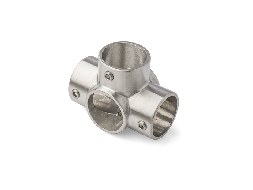 [1999.0507.16.1] DIPANOX TZUWI INOX DESIGN KOPPELING: KRUIS CONNECTOR 5B (Ø 28)