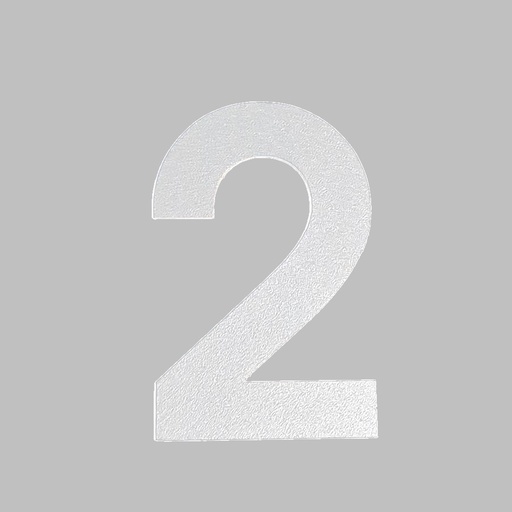 [FUJI-50-WIT-2] FUJI HUISNUMMER & -LETTER (50, Blanc, 2)