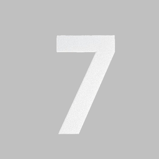 [FUJI-50-WIT-7] FUJI HUISNUMMER & -LETTER (50, Blanc, 7)