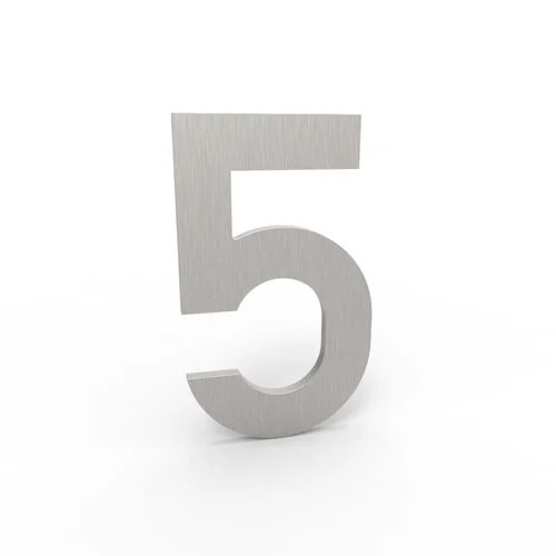 [5-I] ALBO HUISNUMMER & -LETTER (F1 - eloxiert, 5)