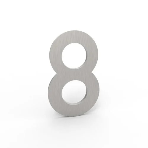 [8-I] ALBO HUISNUMMER & -LETTER (F1 - eloxiert, 8)