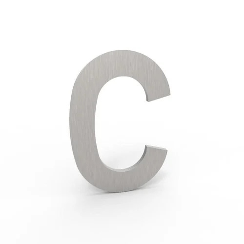 [C-I] ALBO HUISNUMMER & -LETTER (F1 - eloxiert, C)