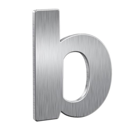 [7300-0013G] BASI HUISLETTER (110, Edelstahl / Inox, B)