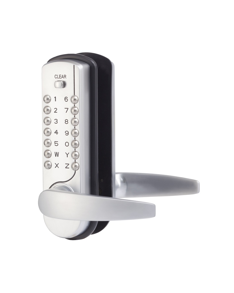 [NK7500] MAASLAND NK7500 DOOR HANDLE WITH MECHANICAL CODE KEYPAD (F1 - Aluminium, Enkelzijdig)