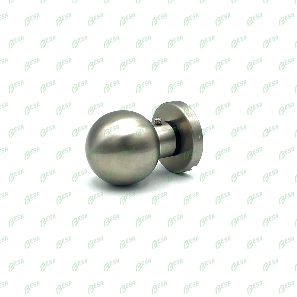 [101705/100775] BESA VK-02 BOLKNOP VAST (brushed stainless steel, Rond)