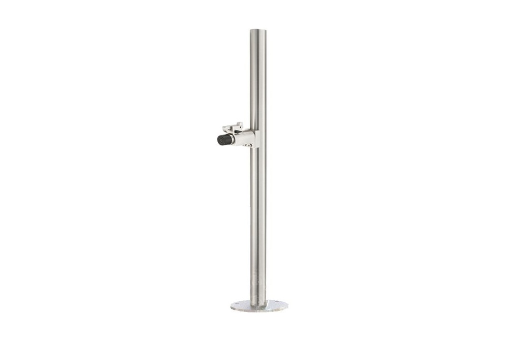 [KWS 1920.02, H 300 mm, X] KWS 1920 DOOR HOLDER WITH HOOK ON POST (Silver lacquered, 300)