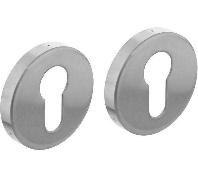 [0035.341087] INTERSTEEL ROZET Ø53x9mm PER PAAR (brushed stainless steel, Euro profile cylinder)