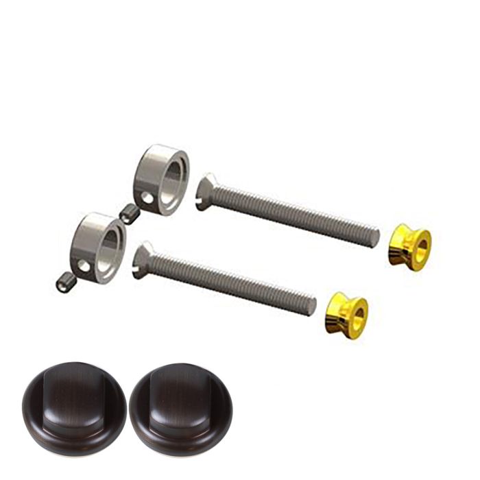 [818-DA-60-0212] QUINCALUX BEVESTIGING DOORGAAND ENKELE GREEP (Black)