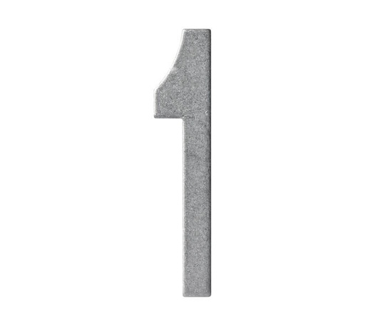 [0034.402041] INTERSTEEL HAUSNUMMER (Roestvrij staal / Inox getrommeld, 1)