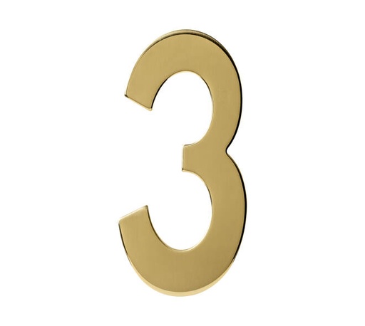 [0013.402043] INTERSTEEL HOUSE NUMBER (Brass, 3)