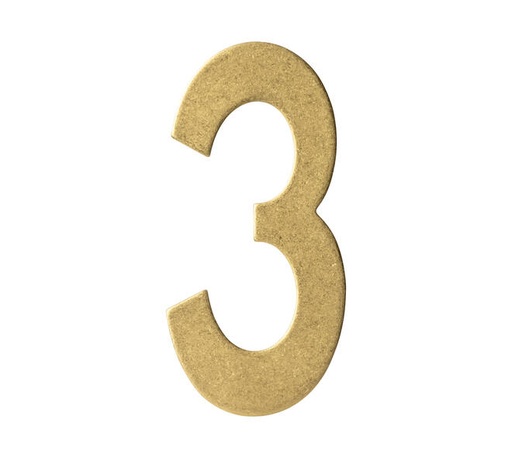 [0011.402043] INTERSTEEL HOUSE NUMBER (Messing getrommeld, 3)