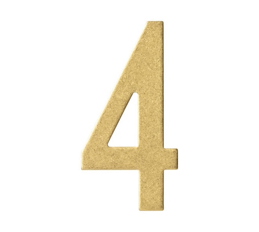 [0011.402044] INTERSTEEL HOUSE NUMBER (Messing getrommeld, 4)