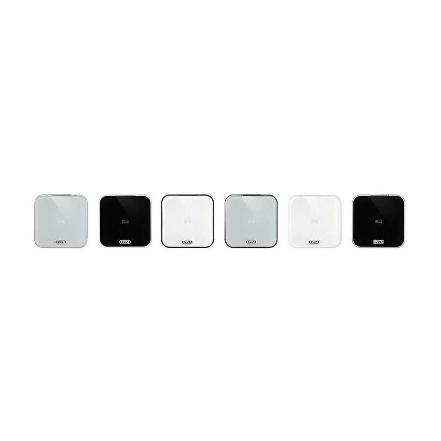 [E.X.WL.RU.SW.SWP] EVVA XESAR WANDLEZER (Built-in, Black, Black polished)