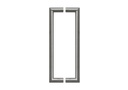 INOX DEURGREEP MODEL U90° Ø 38 - paar