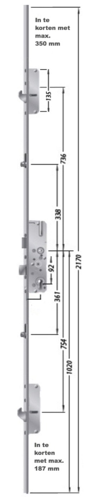 [9206623] FUHR MULTISAFE 856 MEERPUNTSLOT TYPE 3/1 HAKEN EN ROLNOKKEN (40)