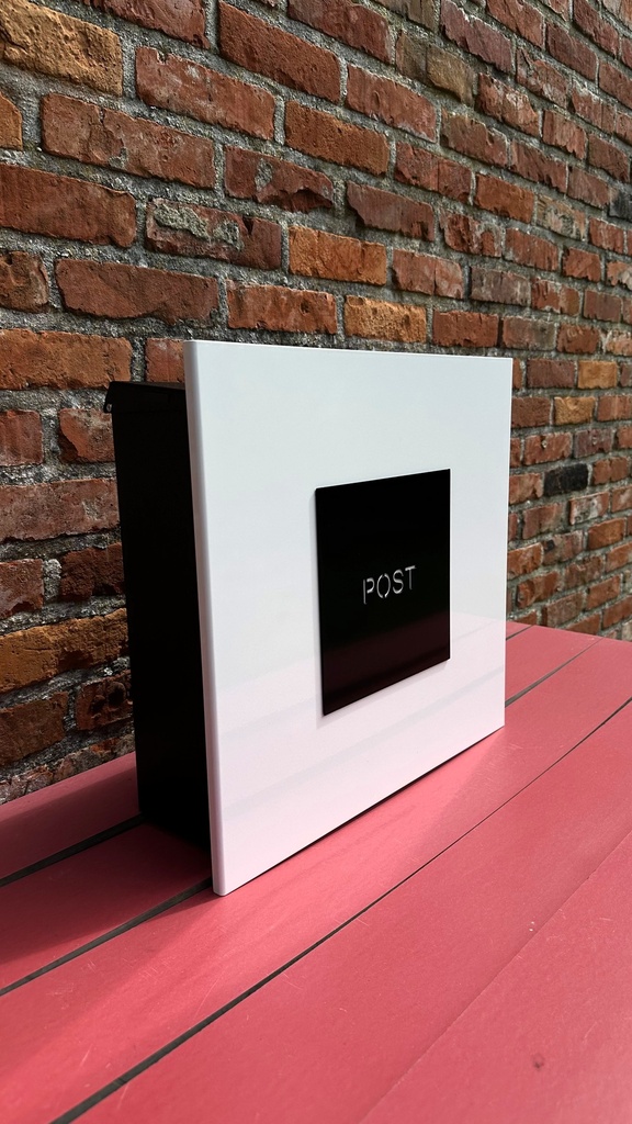 KNOBLOCH DK2030-WE STENDAL WHITE-BLACK MAILBOX