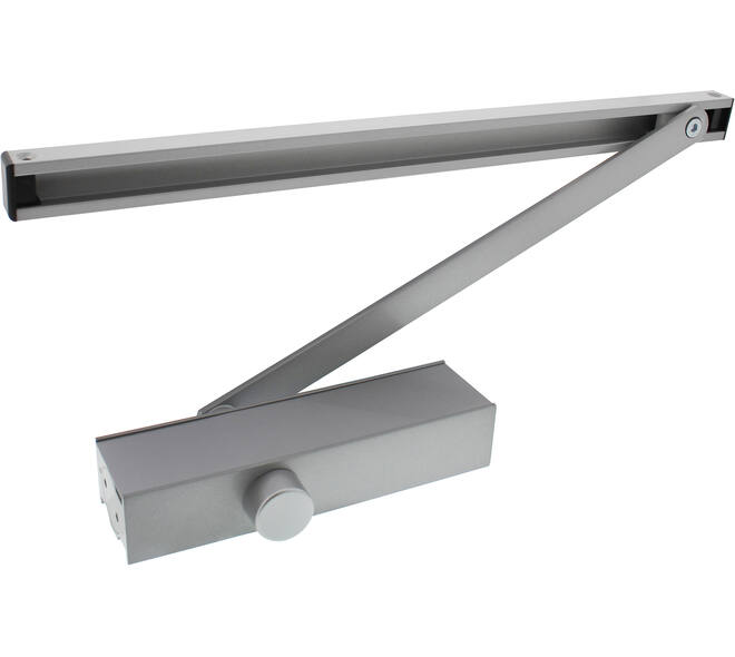 [0098.480124] INTERSTEEL 124 DOOR CLOSER WITH SLIDE ARM (Silver)