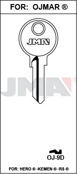 JMA BRUTE SLEUTEL PROFIEL OJ-9D