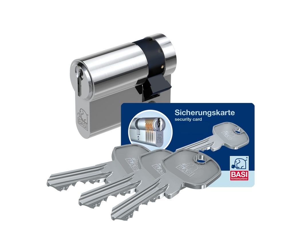 [2024-3110] BASI SP2020 VEILIGHEIDSCILINDER (31, 10 (half cylinder), Without, Nickel-plated)