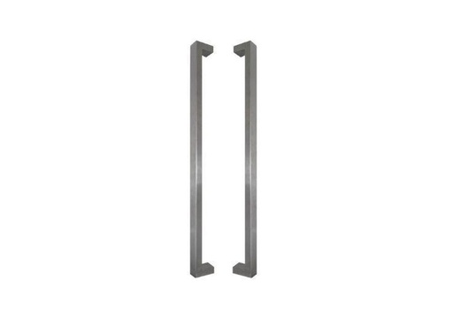INOX DEURGREEP MODEL U90°K 03 ⧄ 40/20 - paar
