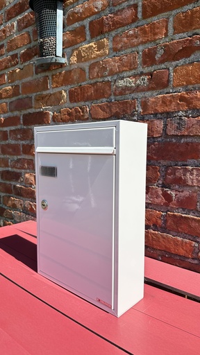[S2400-WE] BOÎTE AUX LETTRES KNOBLOCH HOUSTON CLASSIC BLANC