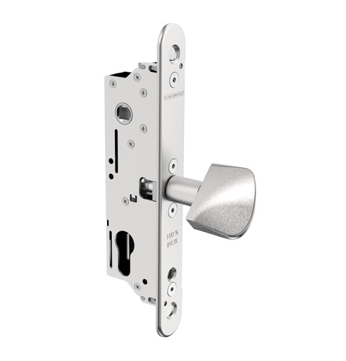 SERRURE À ENCASTRER LOCINOX POUR PORTAILS COULISSANTS ET GÂCHE EN APPLIQUE