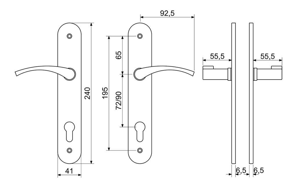 BESA SPLIT KRUKKENPAAR OP SCHILD