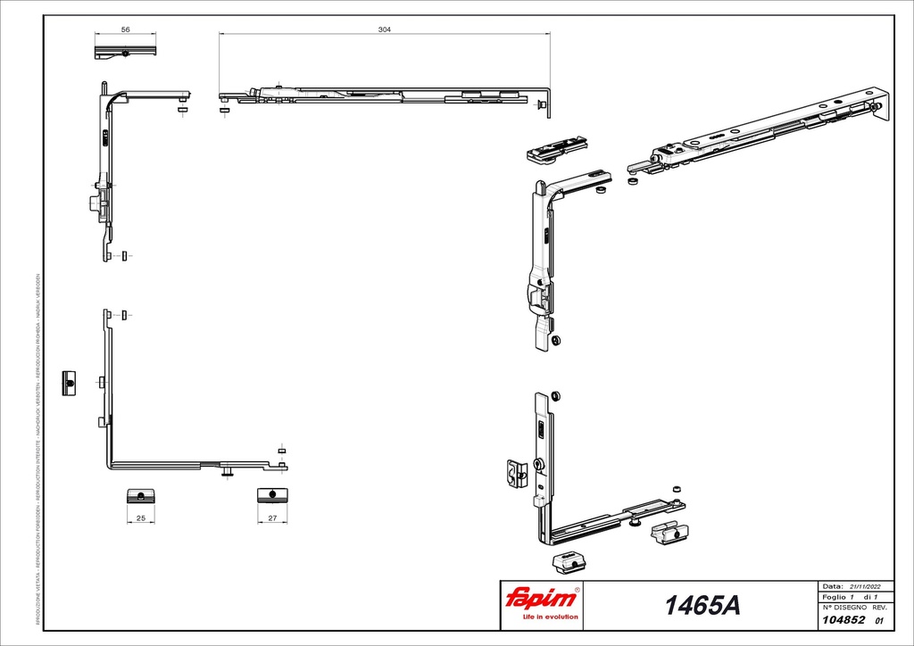 FAPIM 1465 GALICUBE 150 BASISKIT KIEP-DRAAI MECHANISME