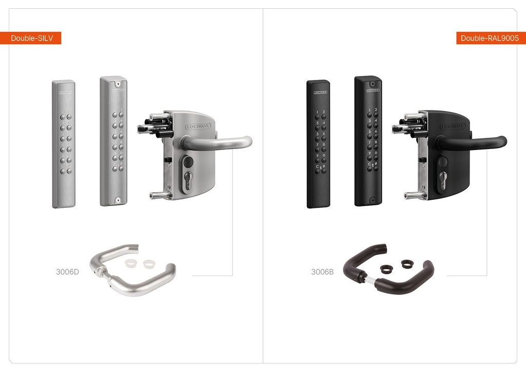 LOCINOX LNKQ VOLTA - OPBOUWSLOT MET EXTRA CODEKLAVIER OP BATTERIJEN