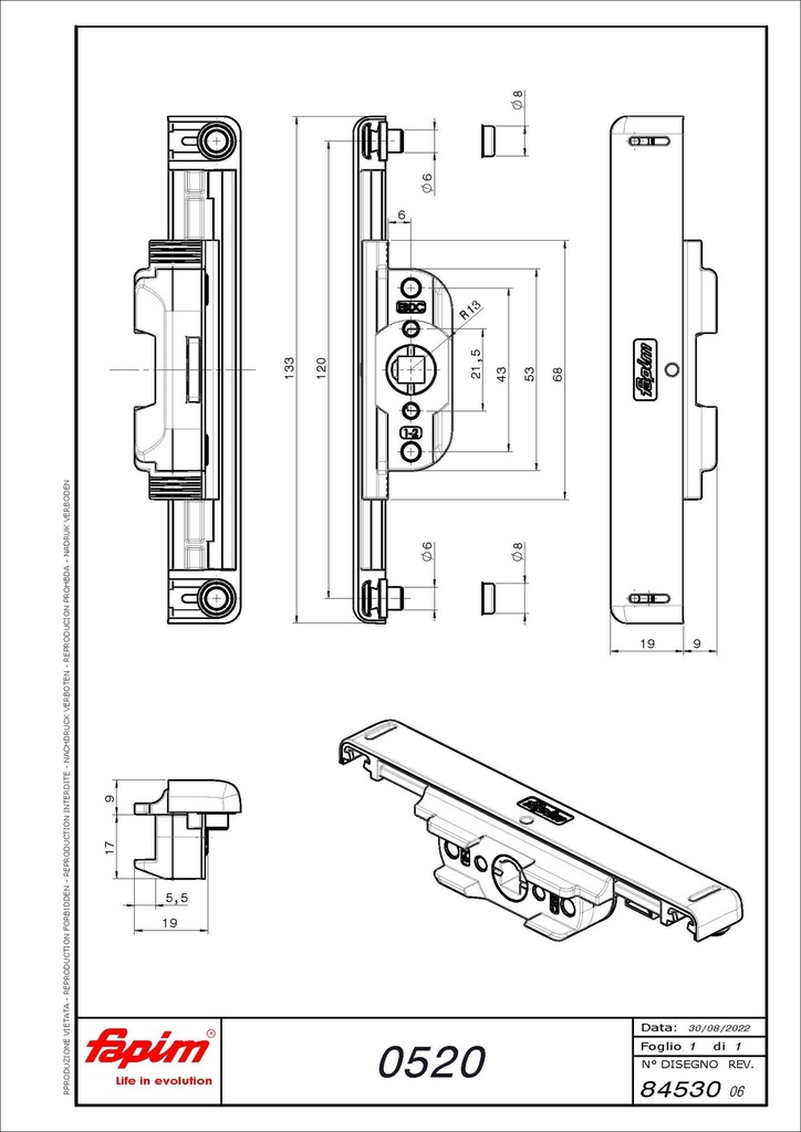 FAPIM 0520 MECHANISCHE VOOR RAAMKRUKKEN