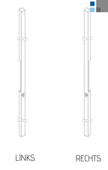ALUMINIUM DEURGREEP MODEL PL 01 ⧄ 30/80 - stuk
