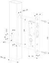 LOCINOX H-COMPACT ROESTVRIJSTALEN INSTEEKSLOT ZONDER KRUKKEN