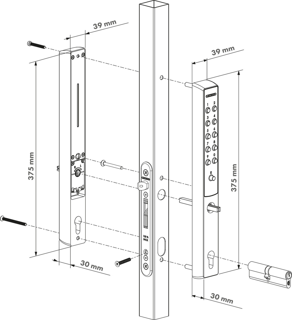 LOCINOX VITA MECHANISCH CODESLOT VOOR INSTEEKSLOTEN
