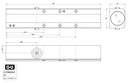 GU DEURPOMP OTS 430 - zonder arm