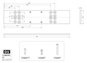 GU MONTAGEPLAAT VOOR OTS 536 / 634 / 634x